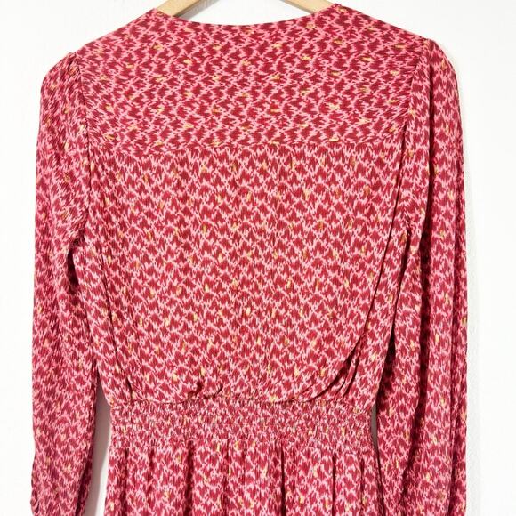 PAIGE SANDEE THREE QUARTER SLEEVE MINI DAY TO NIGHT DRESS IN PAPAYA SMALL NWT - Picture 3 of 9